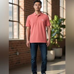 Flag & Anthem MadeFlex Red Polo Shirt Small NWT Stretch Performance UPF Tech